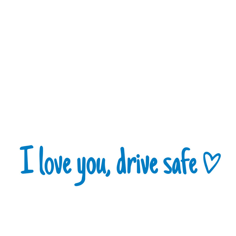 🔥 HOT SALE 🔥 4PCS Letter Pattern Car Rearview Mirror Sticker, "I Love you ,drive safe " text car mirror sticker decal