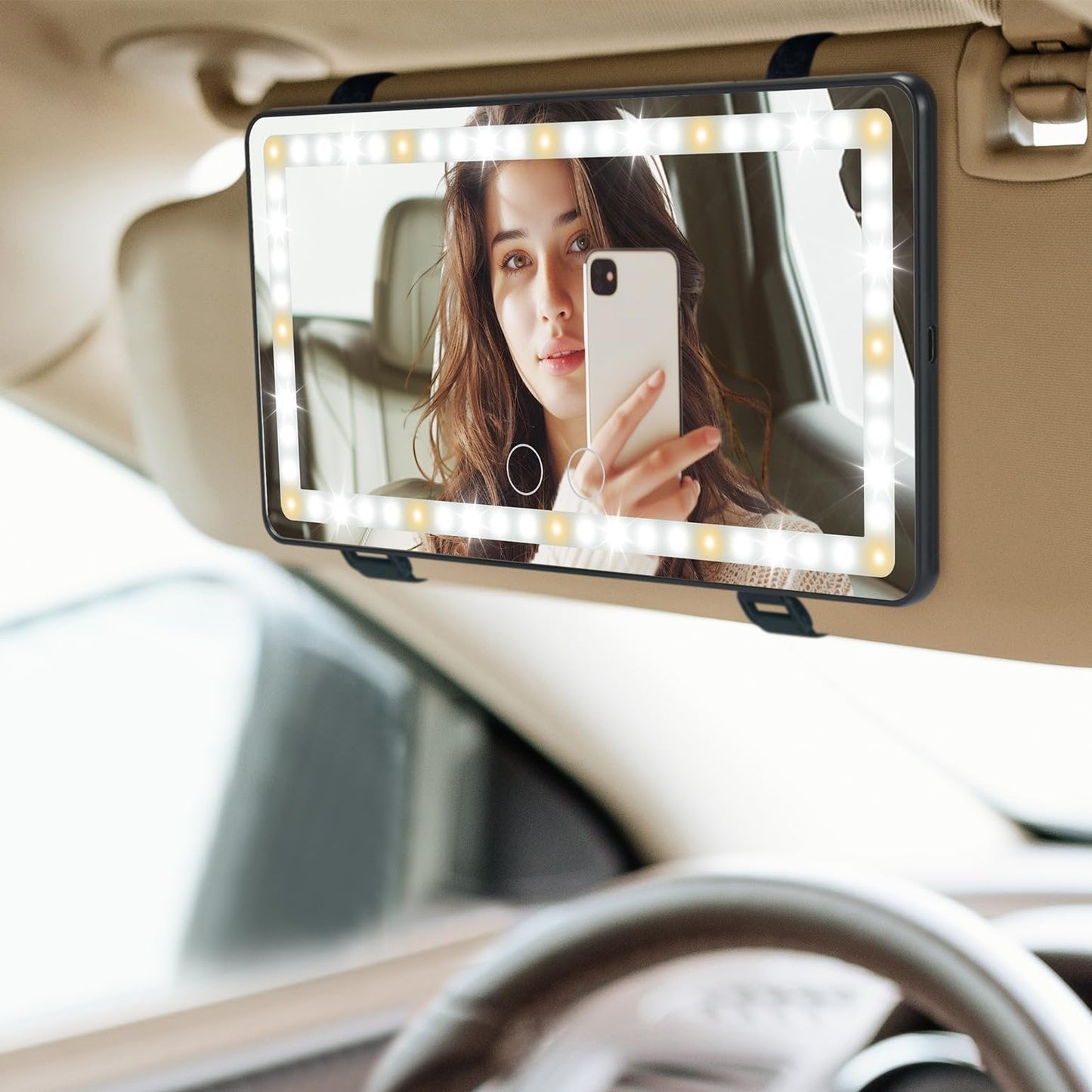 🔥 HOT SALE 49% OFF🔥Sun Visor Makeup Mirror