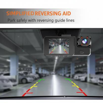📸 3-Channel 1080P Dash Cam with WiFi🚗