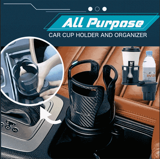 Pxcxu All Purpose Car Cup Holder And Organizer