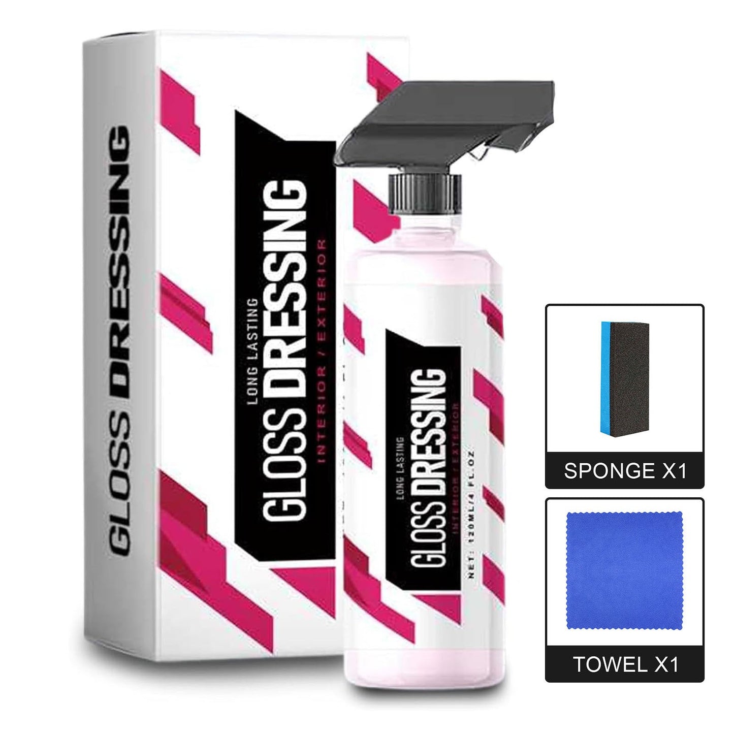Legendary Gloss Dressing - Plastic, Trim & Tire Dressing - Restore Faded Plastics