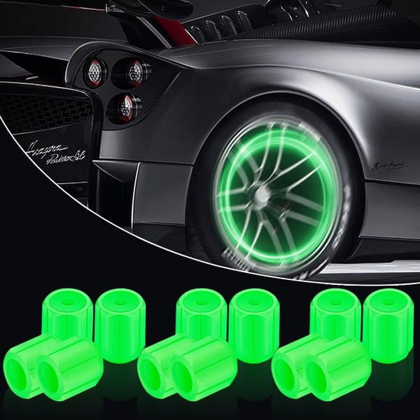 Glow-in-the-dark valve caps (tire valve caps) 🚗💫