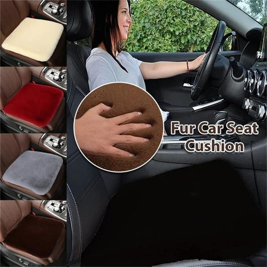 Pxcxu Plush Car Seat Cushion