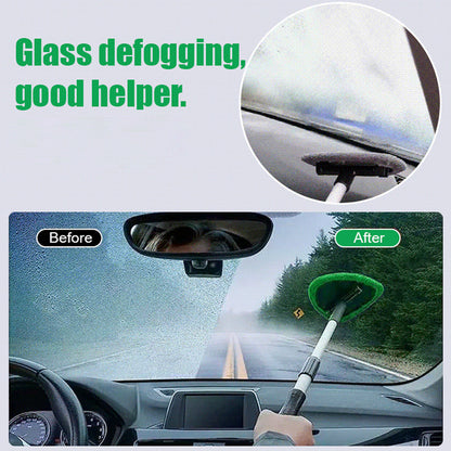 🔥Microfiber Car Windshield Cleaning Tool with Extendable Handle