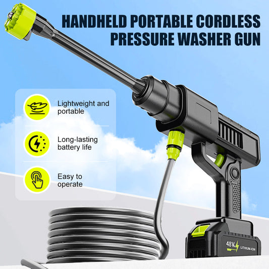 🔥Limited-time offer-Handheld Portable Cordless Pressure Washer Gun