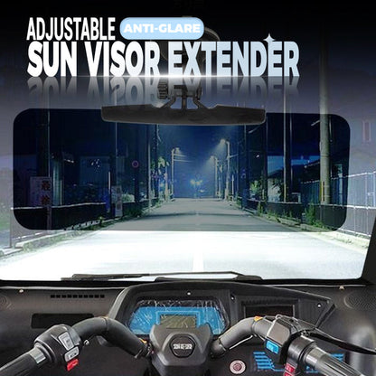 🔥Adjustable Anti-Glare Sun Visor Extender with Suction Cup