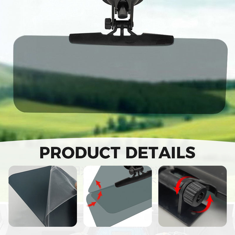 🔥Adjustable Anti-Glare Sun Visor Extender with Suction Cup