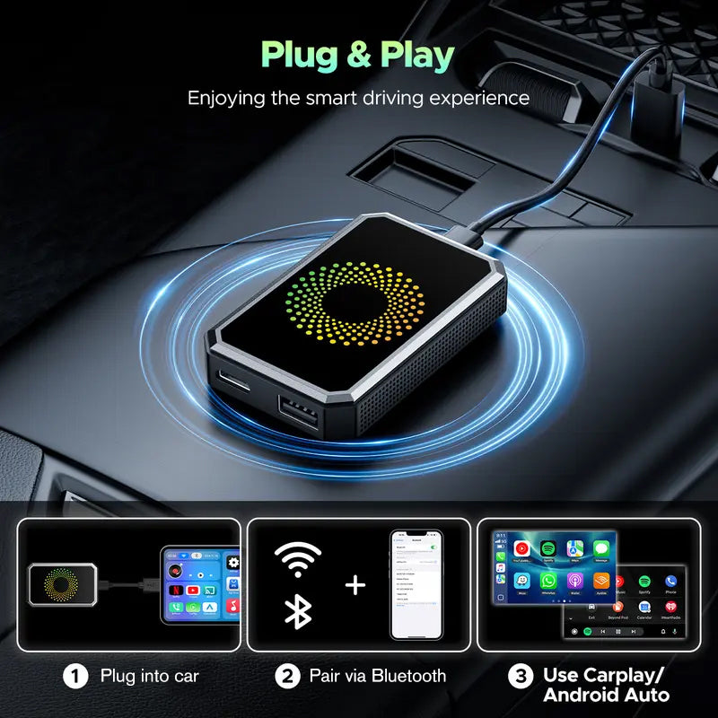 🔥Wired to Wireless Carplay Adapter🌟FREE SHIPPING🌟