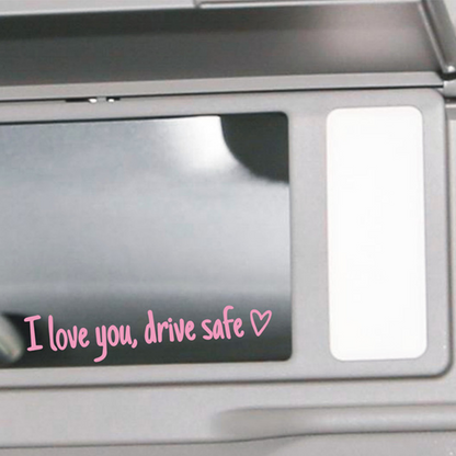 🔥 HOT SALE 🔥 4PCS Letter Pattern Car Rearview Mirror Sticker, "I Love you ,drive safe " text car mirror sticker decal