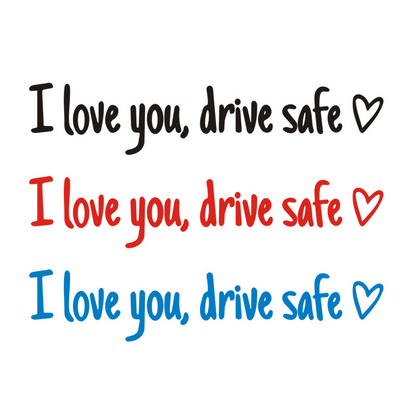 🔥 HOT SALE 🔥 4PCS Letter Pattern Car Rearview Mirror Sticker, "I Love you ,drive safe " text car mirror sticker decal