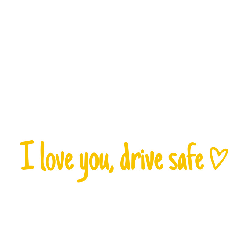 🔥 HOT SALE 🔥 4PCS Letter Pattern Car Rearview Mirror Sticker, "I Love you ,drive safe " text car mirror sticker decal