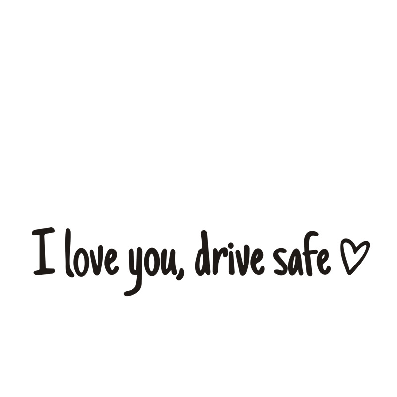 🔥 HOT SALE 🔥 4PCS Letter Pattern Car Rearview Mirror Sticker, "I Love you ,drive safe " text car mirror sticker decal