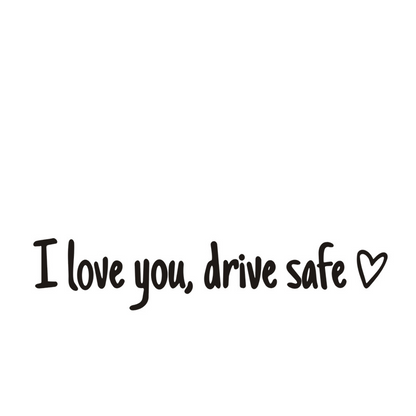 🔥 HOT SALE 🔥 4PCS Letter Pattern Car Rearview Mirror Sticker, "I Love you ,drive safe " text car mirror sticker decal
