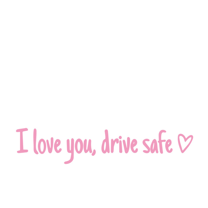 🔥 HOT SALE 🔥 4PCS Letter Pattern Car Rearview Mirror Sticker, "I Love you ,drive safe " text car mirror sticker decal