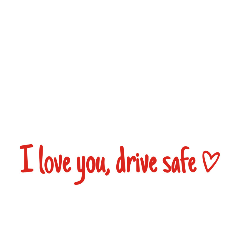 🔥 HOT SALE 🔥 4PCS Letter Pattern Car Rearview Mirror Sticker, "I Love you ,drive safe " text car mirror sticker decal
