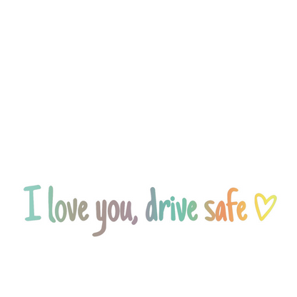 🔥 HOT SALE 🔥 4PCS Letter Pattern Car Rearview Mirror Sticker, "I Love you ,drive safe " text car mirror sticker decal