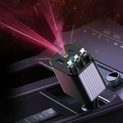 🔋 50% OFF NOW! 🚗 7-in-1 Retractable Fast Car Charger with Voltage Display – USB-C, Fast Charging & Essential for Daily Use 📱