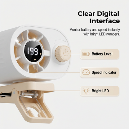 🔥Rechargeable Clip-On Air Cooler for Outdoors