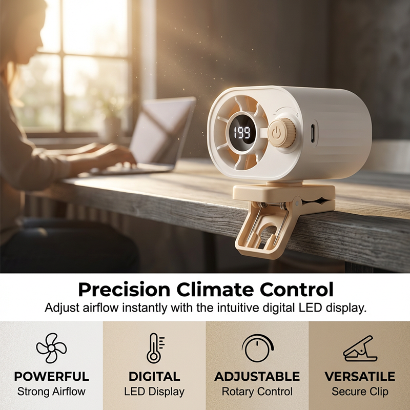 🔥Rechargeable Clip-On Air Cooler for Outdoors